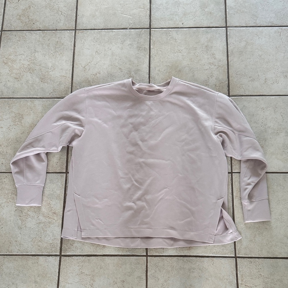 Zella Women’s Long Sleeve Pullover Top in Light Pink XL